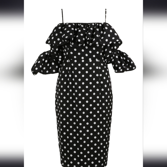 Boohoo WHITE Polkadot Dress - Picture 2 of 6